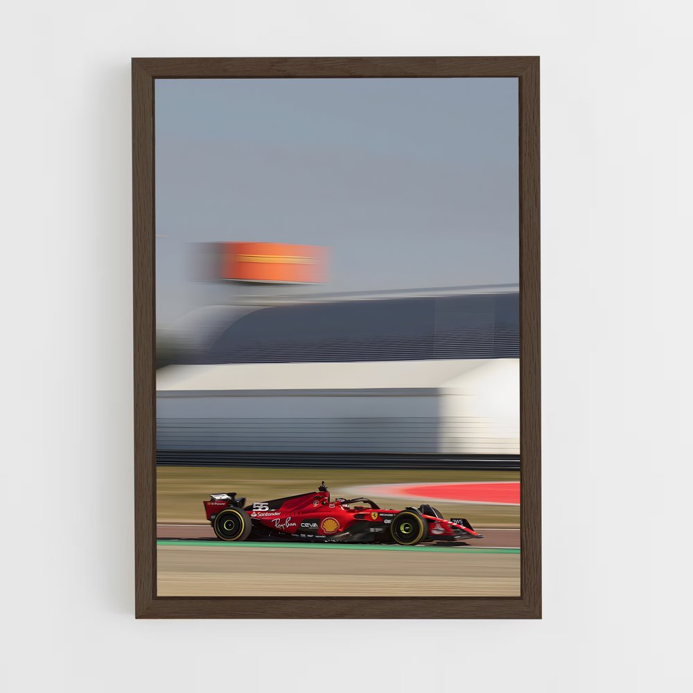 Poster Ferrari Vitesse bitume – affiche Voitures de Formule 1 (vue 5)